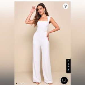 Lulus white jumpsuit